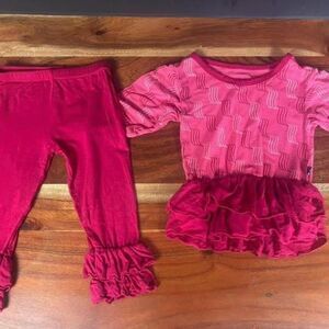 Kickee pants bamboo two piece outfit 6-12m